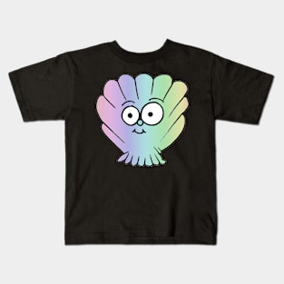 Smiling Sea Shell Doodle Kids T-Shirt